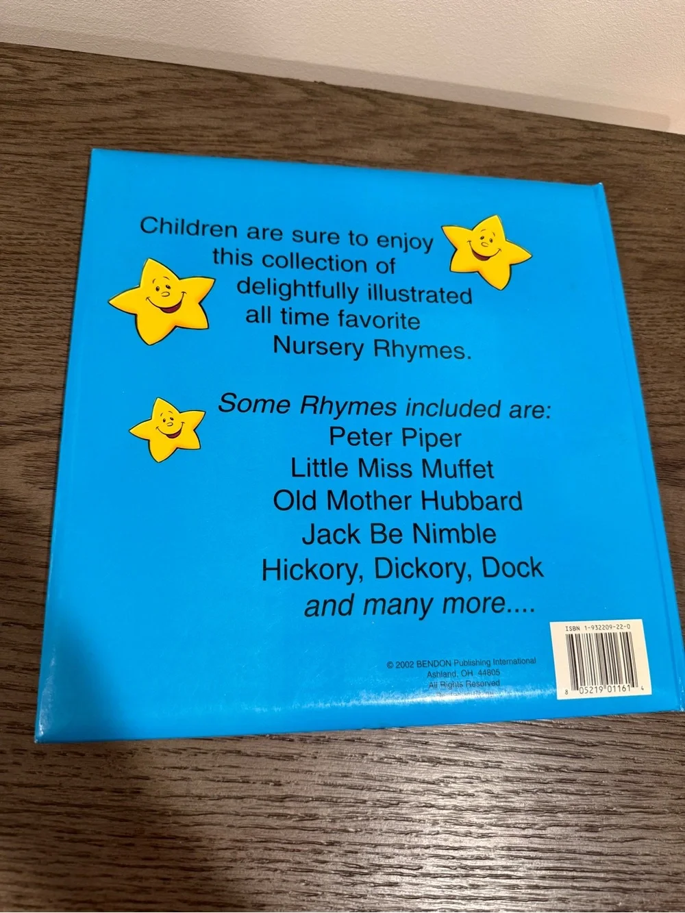 Vintage 2002 Bendon Nursery Rhymes Large Hardcover Children’s Book Illustrated